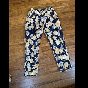 Fahari Bazaar handmade batik lazy pants in black, natural and orange